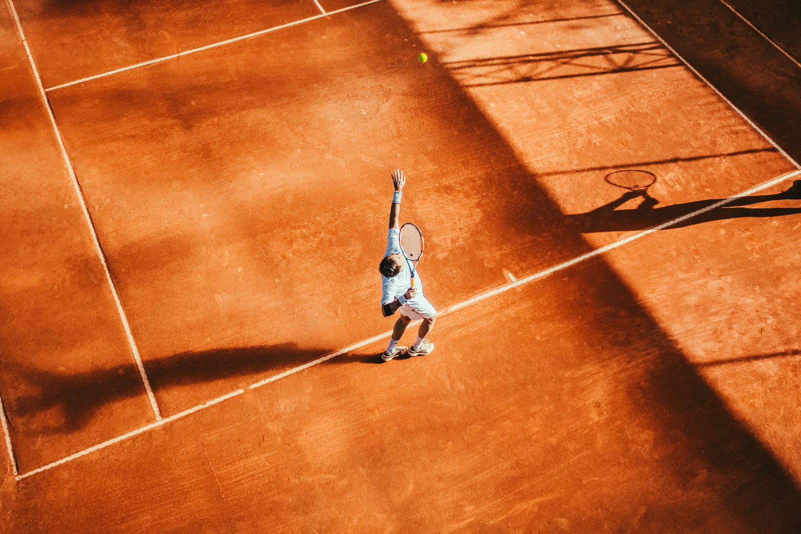 Clay tennis court